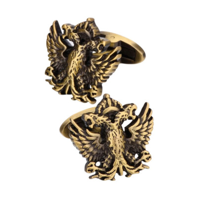 Shirt Cufflinks for Mens Vintage Metal Double-headed eagle Cuff links Gift