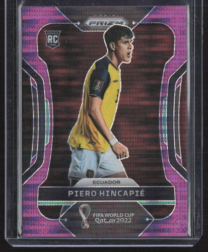 2022 Panini Prizm World Cup Qatar #83 Piero Hincapie Purple Breakaway /35 Rookie