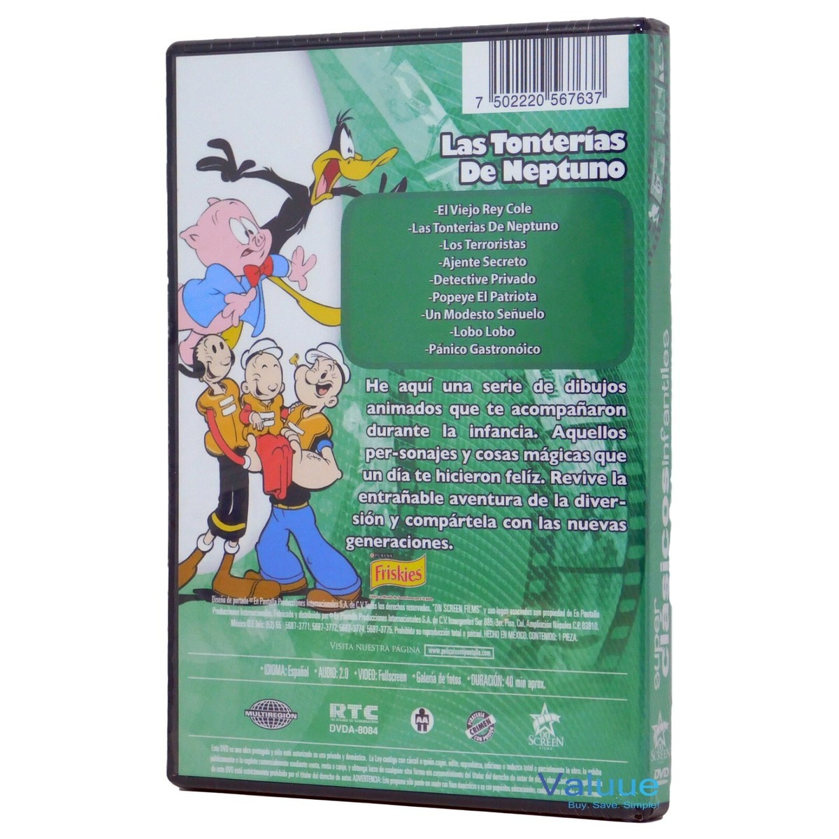 Super Clasicos Las Tonterias De Neptuno 7 CAPITULOS (dvd) for sale