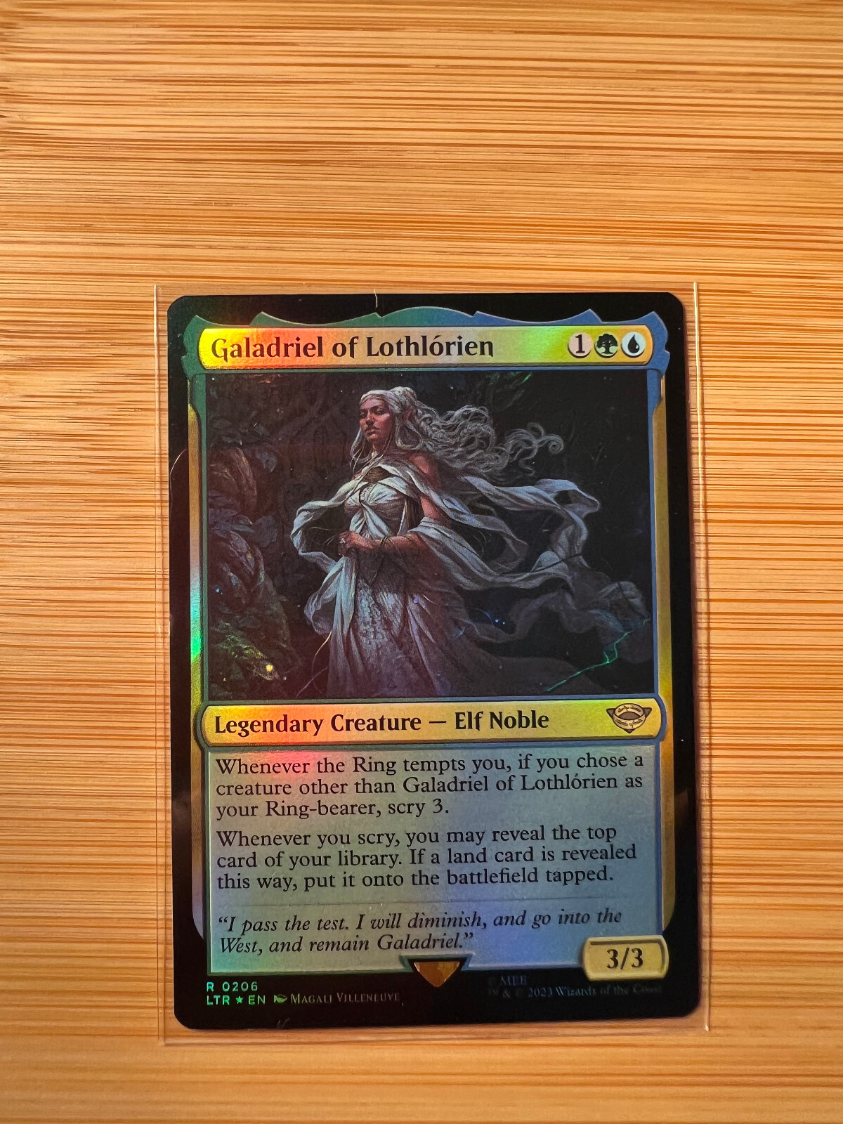 Galadriel of Lothlorien - The Lord of the Rings MTG #0206 FOIL NM
