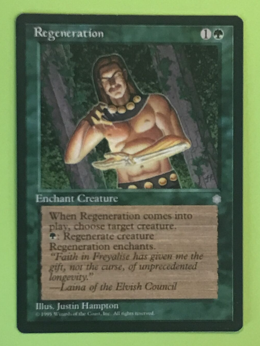 MTG - Magic the Gathering - Ice Age (1995) - Regeneration | eBay
