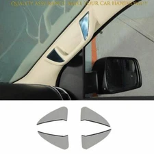 For Dodge Ram 1500 2019-2024 Bright Black Front A-Pillar Handle Patch Cover Trim