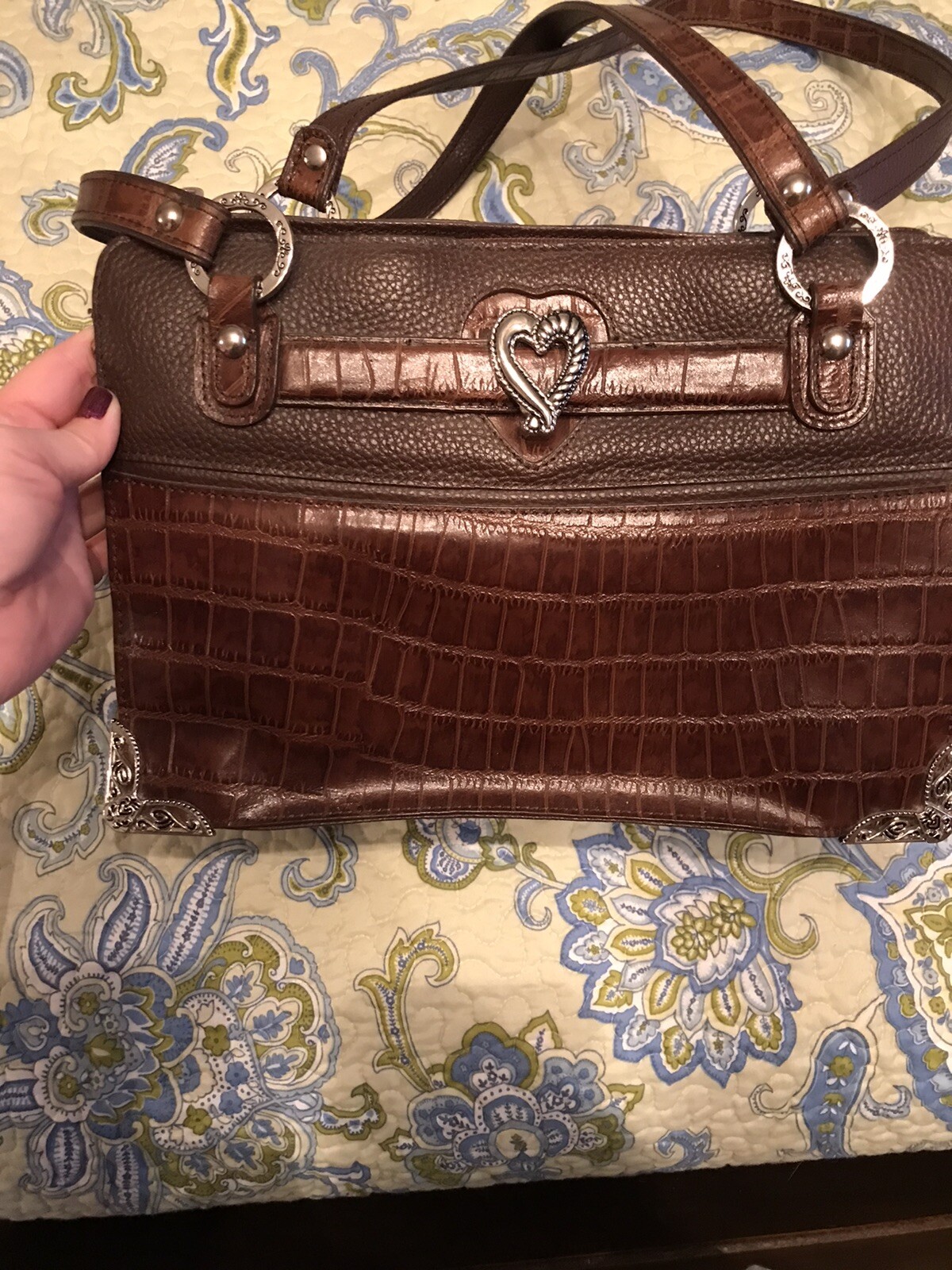 mc leather purse
