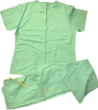 Wonderwink Scrub Set Top L bottoms LT Lime Green