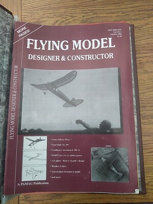 12 X flying model designer and constructor magazine With Folder  1996-1999