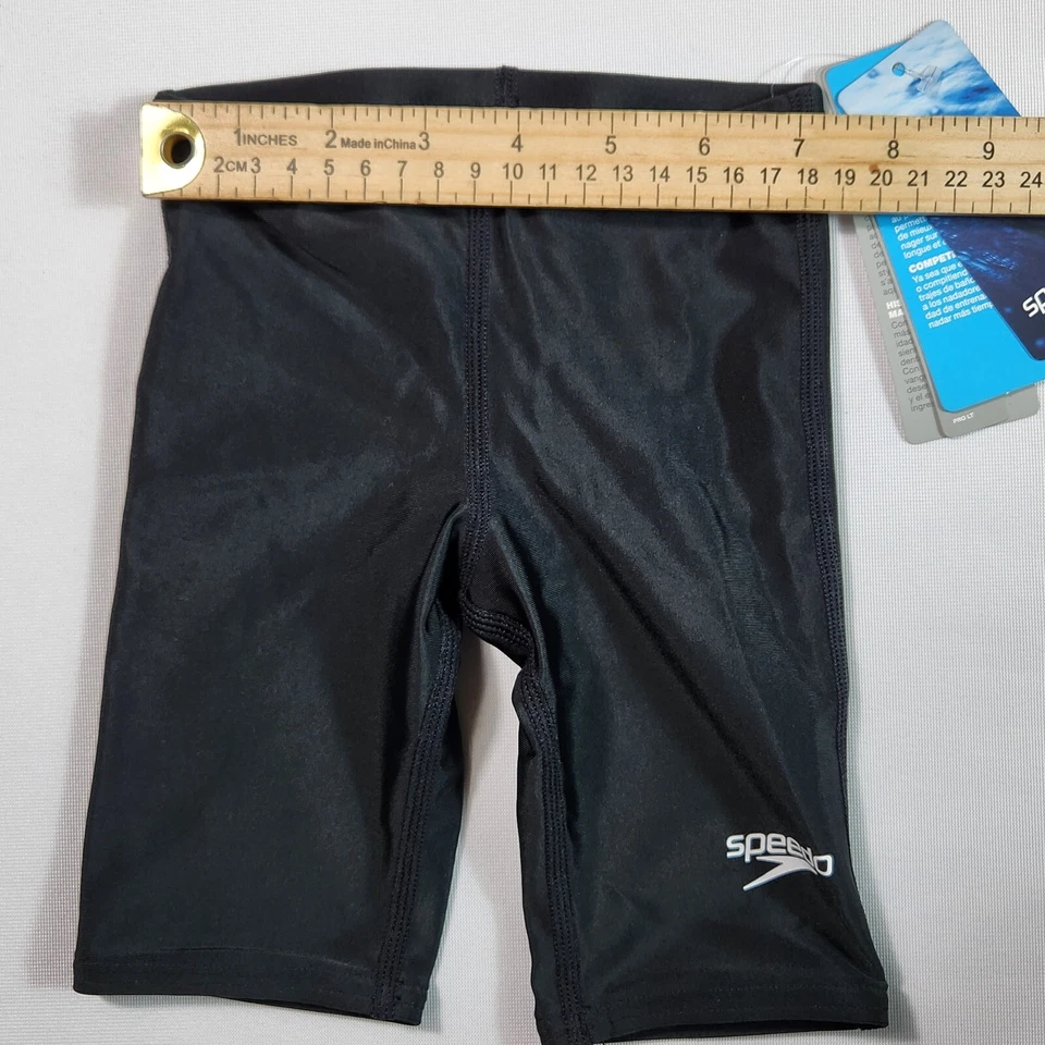 Traje de baño Speedo Jammer Prolt sólido para niños pequeños talla 20 negro Foto 3 de 4