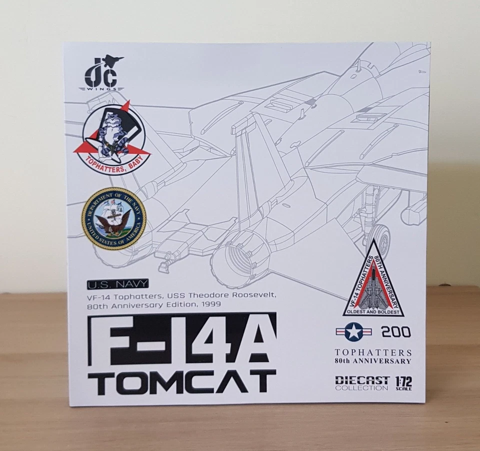 Sombrereros JC Wings 1/72 JCW72-F14-014 F-14A Tomcat USN VF-14, USS Th. Roosevelt Foto 2 de 4