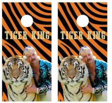 Tiger King Cornhole Wood Board Skin Wrap