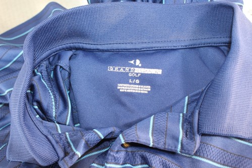 Grand Slam Solid Short Sleeve Golf Polo Shirt Men Large Blue - Picture 3 of 3