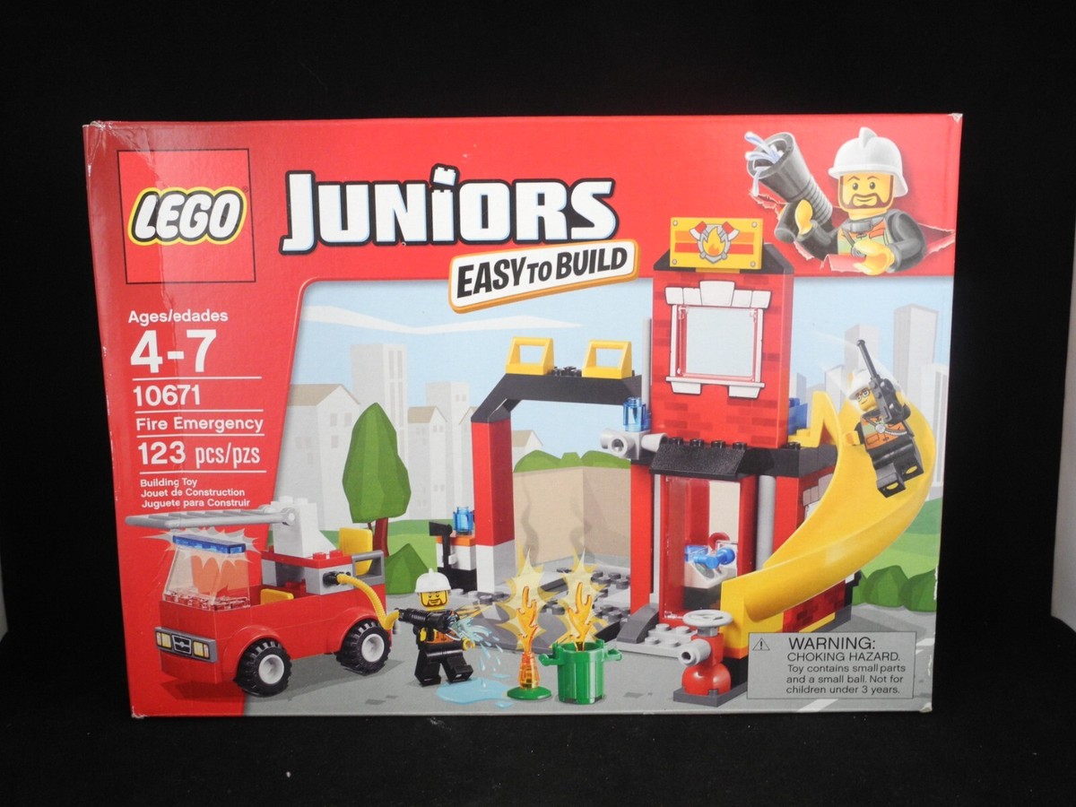 2個セット Lego Juniors Easy to Build Fire Emergency 10671 New - Sealed Box