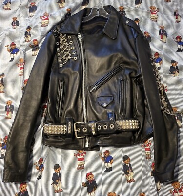 VTG MTV DAVE MUSTAINE Headbangers Ball promo LEATHER jacket