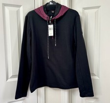 Michael Kors Mixed Media Hoodie, Size-M