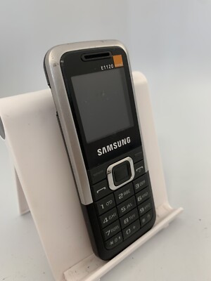 Samsung E1120 schwarz T-Mobile Netz 1,5'' einfaches Handy unvollständig