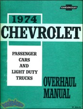 Chevrolet 1974 Atelier Manuel