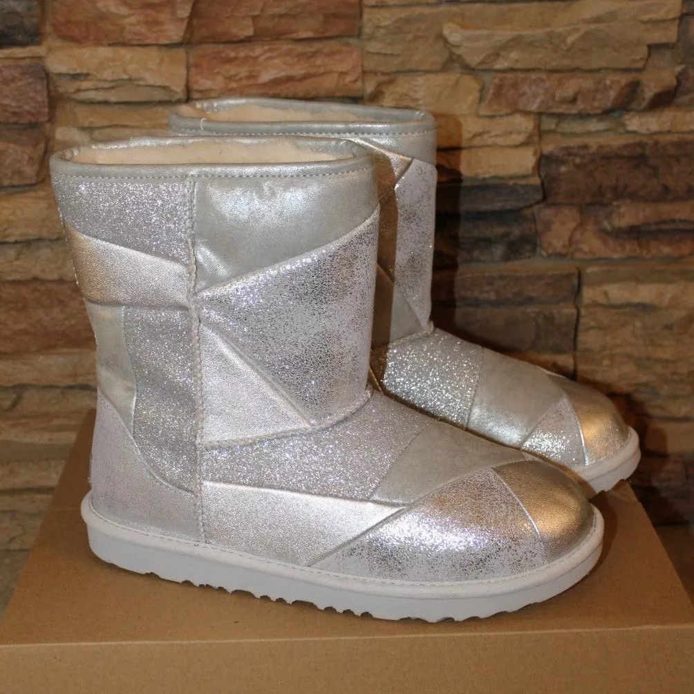 Ugg classic patchwork boots deals