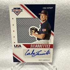 Cale Lansville 2020 Panini USA Stars & Stripes Silhouettes Auto Jersey 139/199