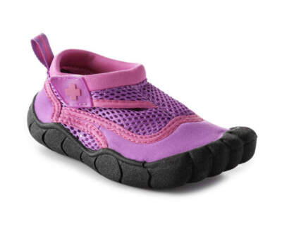 new LIFEGUARD WATER SHOES Little Girl's size 9/10 purple pink aqua