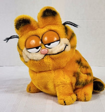 Vintage 1981 Dakin 9" Sitting Plush Garfield The Cat United Features Very Nice 