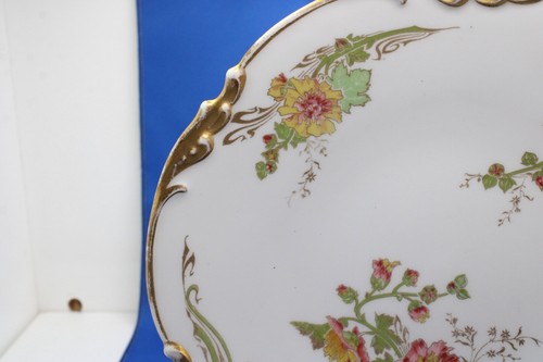 Limoges Floral Dinner 9.5” Plate Mermod Jaccard & King St. Louis J. Pouyat - Picture 7 of 12