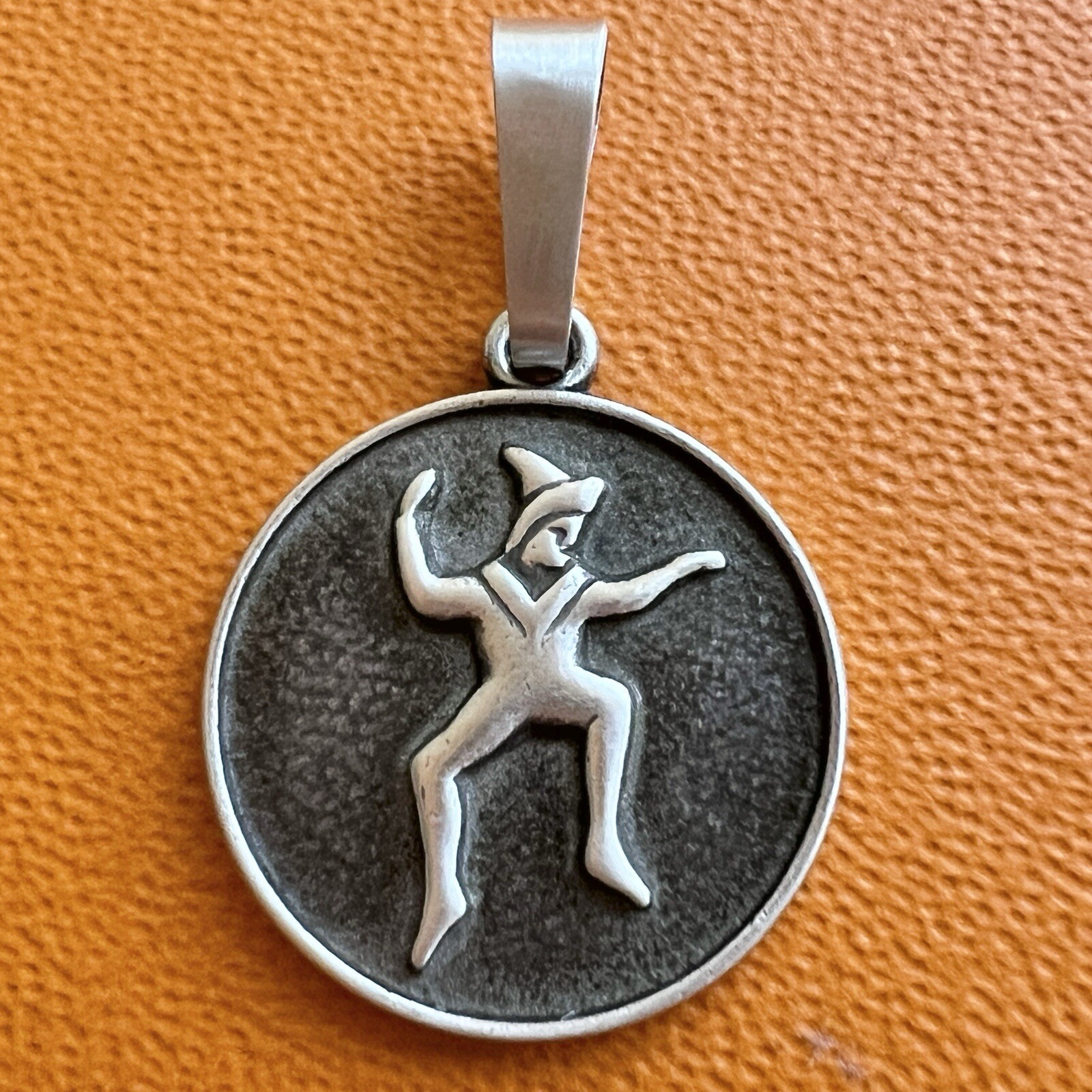 Vintage Girl Scout Brownie Sterling Silver 925 Pendant for Necklace