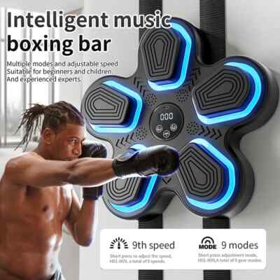 Intelligente Musik-Boxing-Bar mit 9 Geschwindigkeiten - USB-Ladung, kabellos