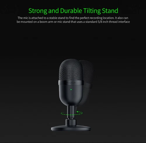 Razer Seiren Mini Microphone Ultra Compact Condenser Recording Gaming USB Mic AU - Picture 8 of 20