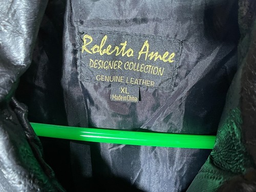 Roberto Amee Leather Jacket Designer Collection Paris/Bally's Las Vegas IN8066 - Picture 3 of 12