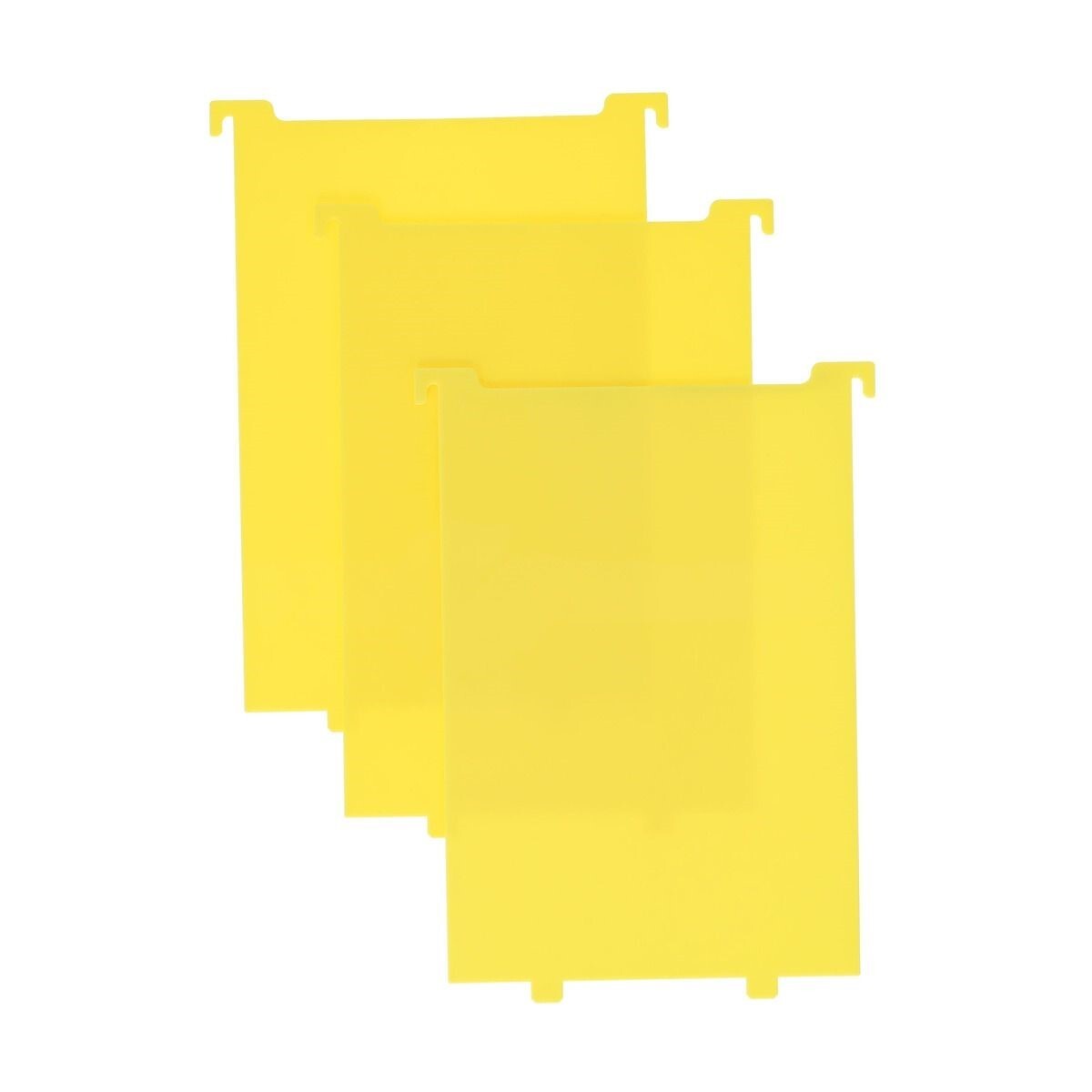 BCW Yellow Comic Book Bin Partitions Fit Short & Long Bins 3 Plastic Dividers