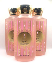 BATH AND BODY WORKS BUBBLY ROSE BODY WASH 10 FL OZ SET OF 3 