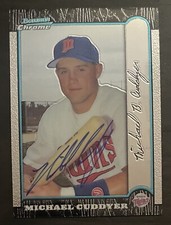 1999 Bowman Chrome #184 Michael Cuddyer Minnesota Twins Signed Card Autographed