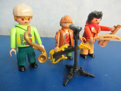 3 Kids Musiker Band Instrumente Figuren  Freitzeit City Life Playmobil 712