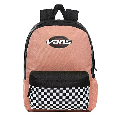 Vans Off The Wall Women\'s Street Sport Realm Backpack Bag - Rose Pink/Checkered Old Skool Backpack in Pink| Vans DK main image 4