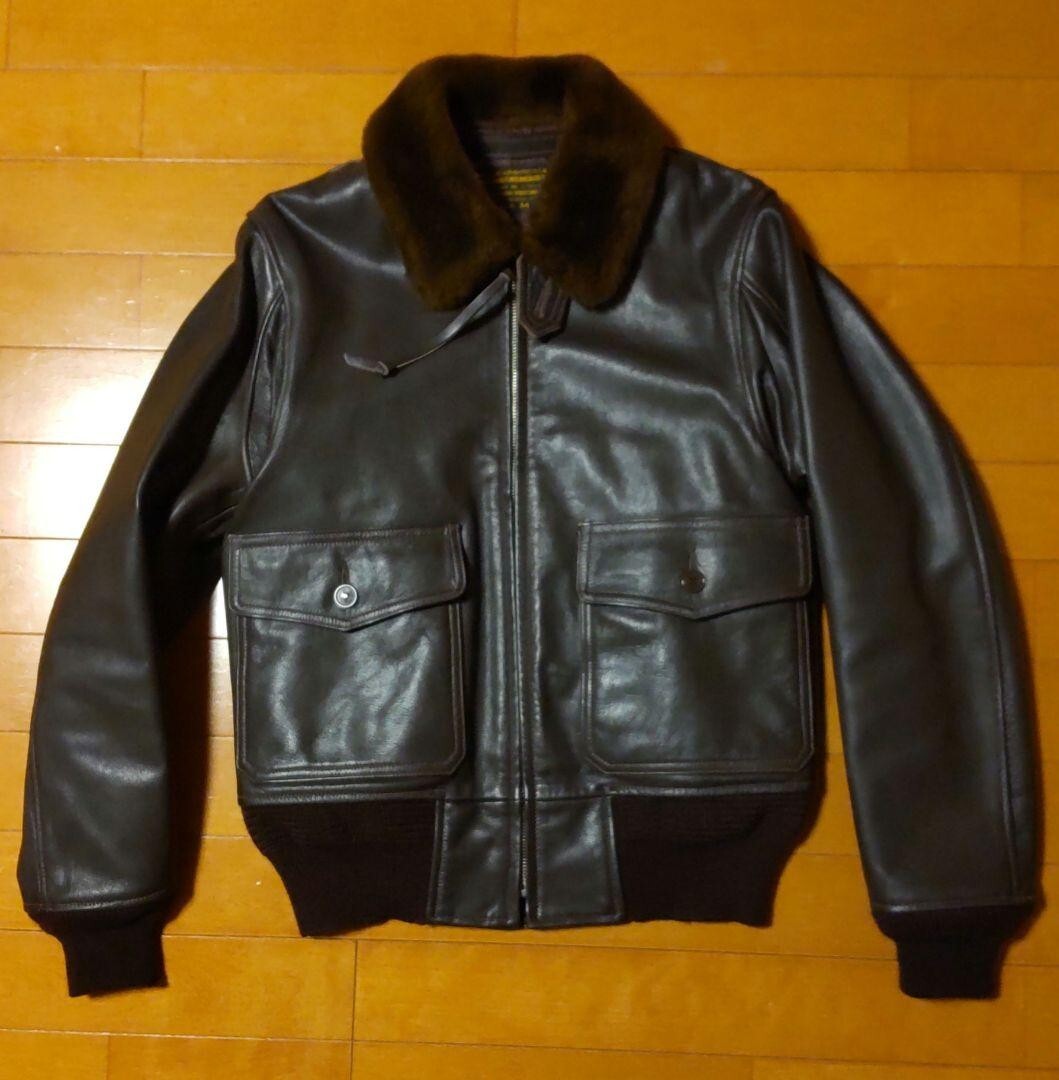 Used Buzz Rickson's G-1 Flight Jacket, Size 34, Dark Brown