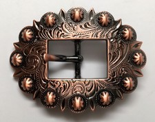 WESTERN HEADSTALL BRIDLE SADDLE COPPER COLOR BERRY CART BUCKLE fit's 3/4" wide