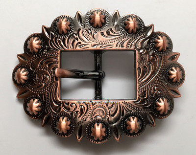 WESTERN HEADSTALL BRIDLE SADDLE COPPER COLOR BERRY CART BUCKLE fit's 3/4'' wide