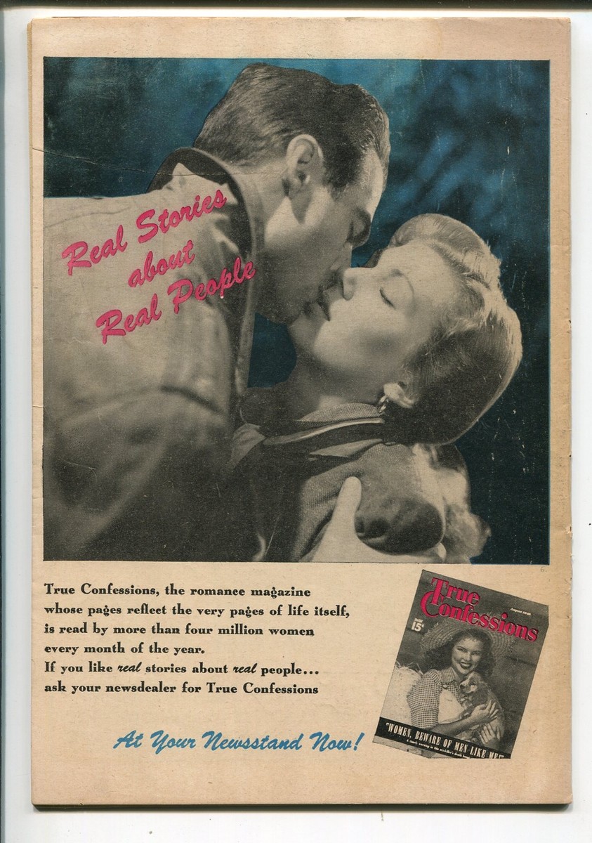 Love Memories #1 1949-Fawcett-1st issue-photo cover-soda shop-VG
