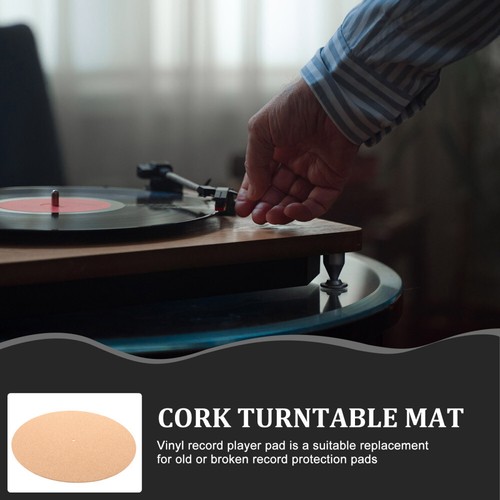 Cork Turntable Mat Record Turntable Mat Turntable Slipmat Professional - Picture 10 of 12