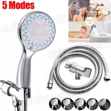 Shower Head High Pressure 5 Settings Spray Handheld Shower heads with hose 5ft