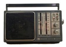 VTG GE General Electric 4 Band Receiver TV/WB/AM/FM Radio 7-2945A TV Sound Works