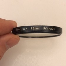 Vivitar UV-Haze 49mm 49 mm Lens Filter Made in Japan Vintage Rare