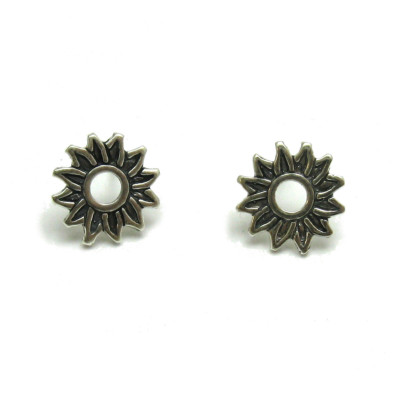 Sterling Silver Earrings Genuine Solid Hallmarked 925 Sun Handmade Empress