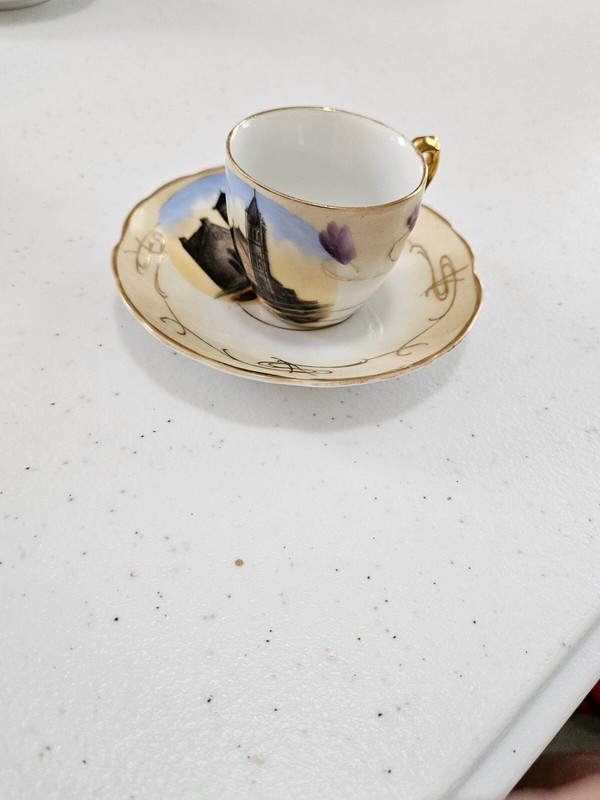 Bauer, Rosentthal & Co Demita Cup & Saucer; Presbyterian and St Dominic Churches