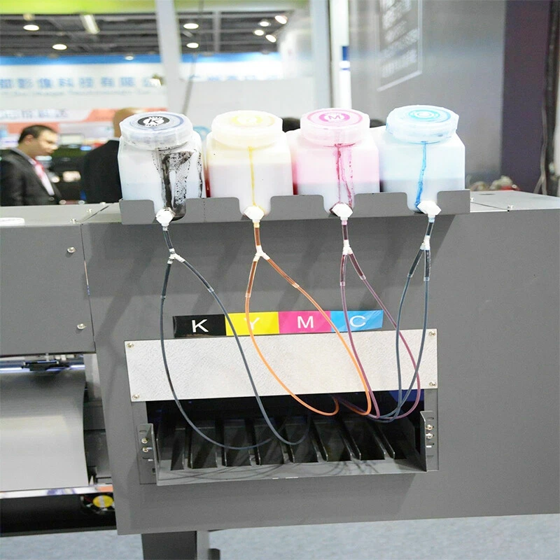 Continuous Bulk Ink System 4 Bottle 8 Cartridges for Roland FH-740 XF640 XR-640 - Image 2 of 4