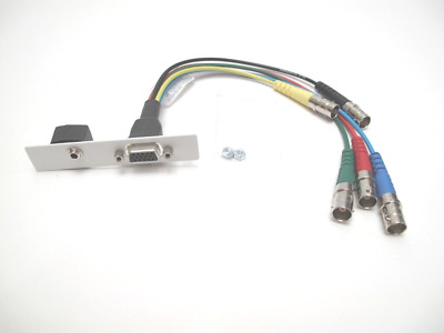 EXTRON AAP 15 Pin HD Female Panel with Pigtails & 3.5MM Stereo Jack | 70-551-21.
