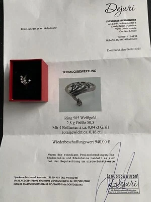 Ring 585 Weisgold - Bild 1 von 4