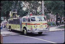 Newark NJ T11 1978 American La France @ Newark Muster 1983  Fire Apparatus Slide