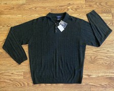 Dockers Men's Sweater Pullover Polo Soft Acrylic Size Large New with Tags