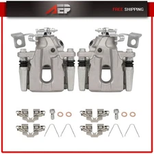Rear Brake Calipers Left & Right For Toyota Prius 2012 2013 2014 2015 w/Bracket