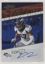 2018 Panini Absolute Signature Standouts Spectrum Blue DeMarcus Walker Auto kh7