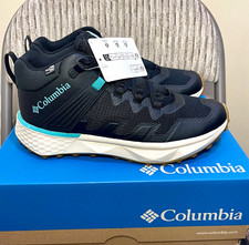 Columbia Facet 75 Mid OutDry Women's Hiking Shoes Black Bright Aqua UK 9